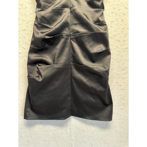 Nicole Miller Collection Women Dress Corset Style V Neck Embroidered Witchygoth - Picture 2 of 12